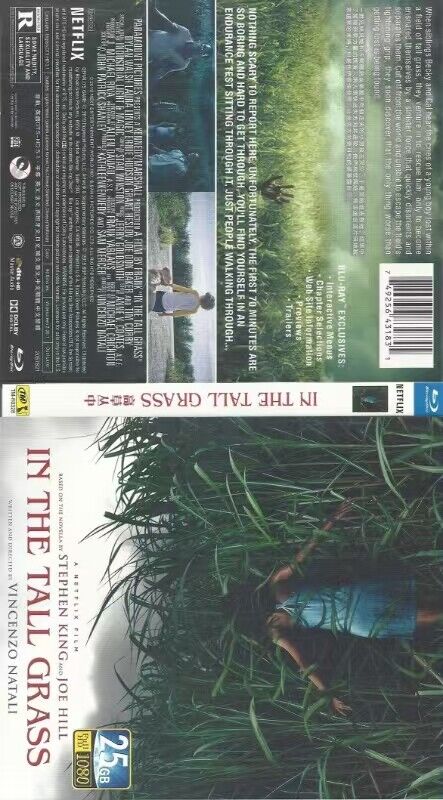 In the Tall Grass‎ (2019): 1-Disc All RegionPlay 1080P Seal Box NEW Blu-ray
