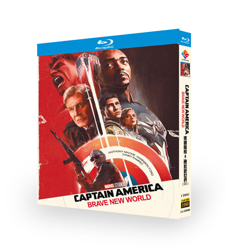 Captain America: Brave World: 2025 1-Disc All RegionPlay 1080P Seal Box NEW Blu-ray