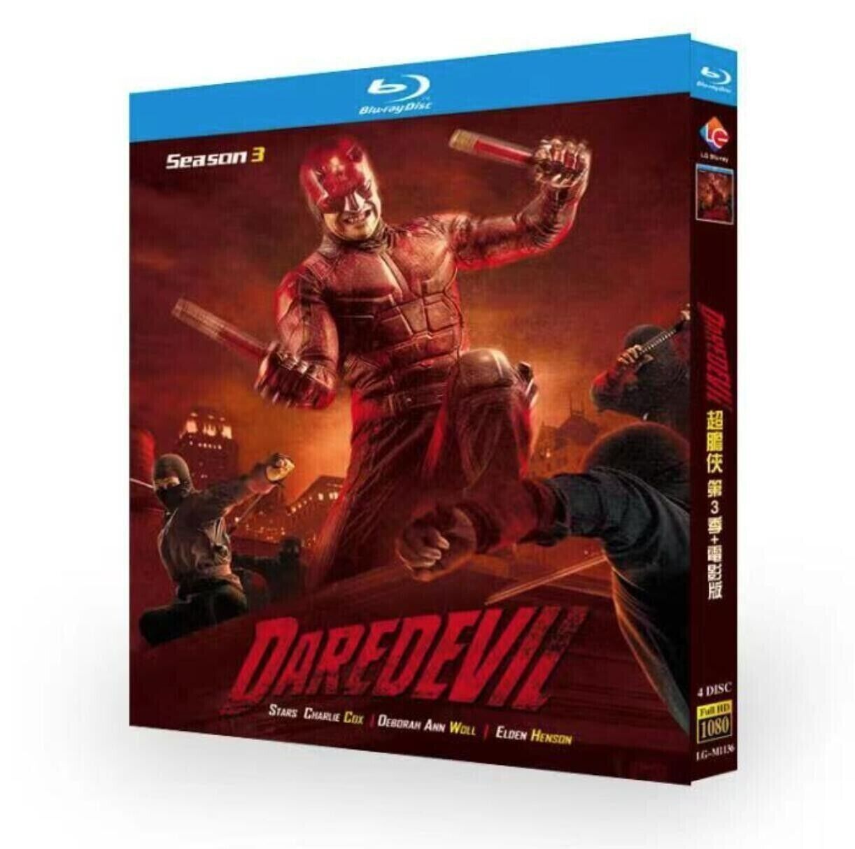 4-Disc Daredevil Season 3 All RegionPlay 1080P Seal Box NEW Blu-ray