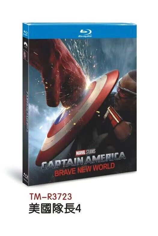 Captain America: Brave World 2025 1-Disc All RegionPlay 1080P Seal Box NEW Blu-ray