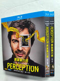 Perception Season 1-3 6-Disc All RegionPlay 1080P Seal Box NEW Blu-ray
