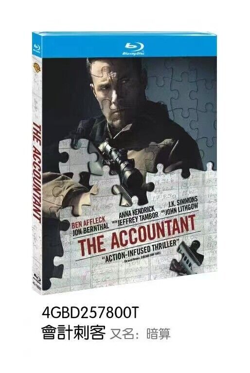 The Accountant‎ (2016): 1-Disc All RegionPlay 1080P Seal Box NEW Blu-ray