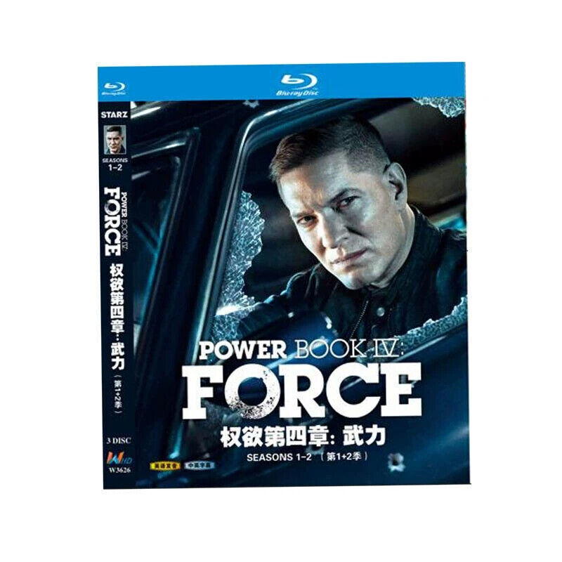 Power Book IV: Force season 1-2 3-Disc All RegionPlay 1080P Seal Box NEW Blu-ray