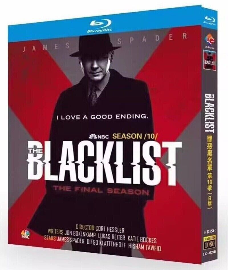 The Blacklist Season 10 3-Disc All RegionPlay 1080P Seal Box NEW Blu-ray