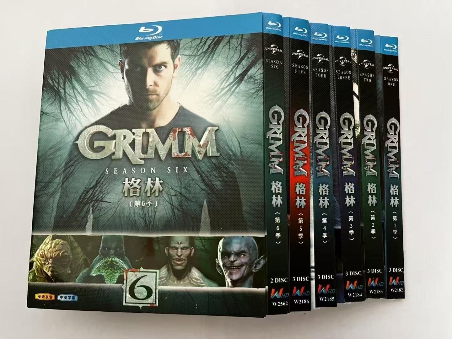 Grimm Season 1‎-6: 17-Disc All RegionPlay 1080P Seal Box NEW Blu-ray