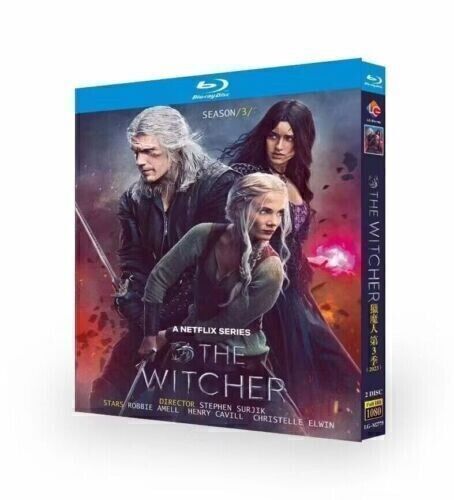 2-Disc THE WITCHER : Season 3 All RegionPlay 1080P Seal Box NEW Blu-ray