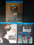 Nickel Boys+The Brutalist+A Complete Unknown: ‎ 2024 3-Disc All RegionPlay 1080P Seal Box NEW Blu-ray