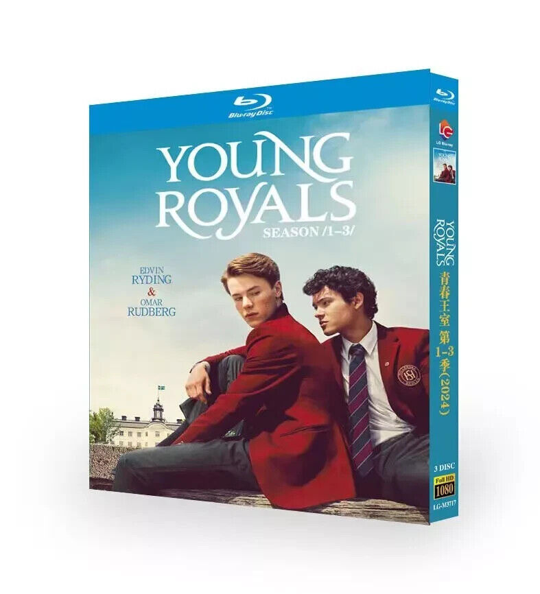 Young Royals Season 1 3 (2024): 3-Disc All RegionPlay 1080P Seal Box NEW Blu-ray