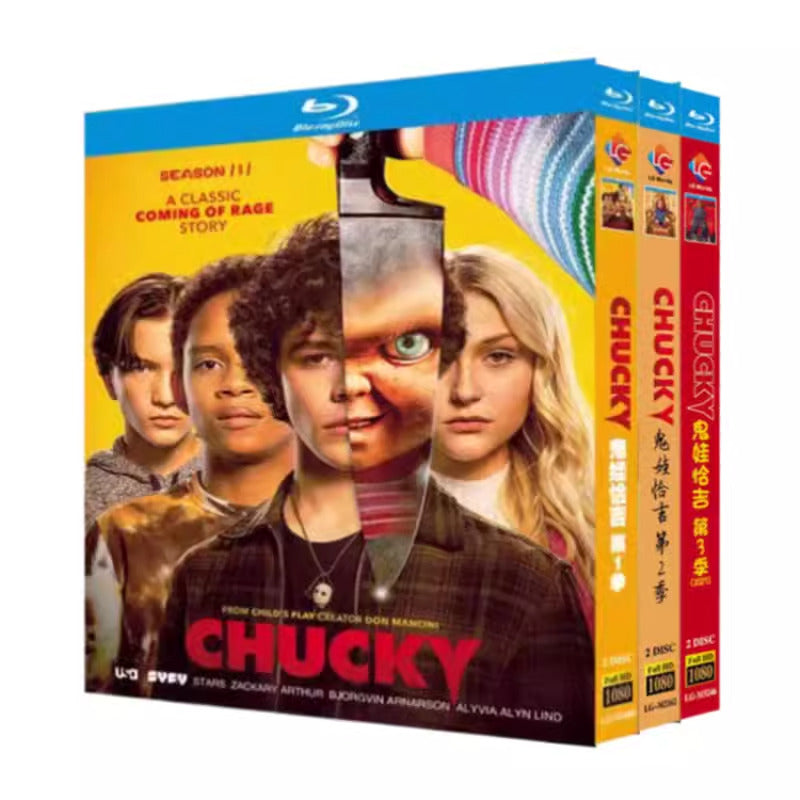 Chucky Season 1-3 US 6-Disc All RegionPlay 1080P Seal Box NEW Blu-ray