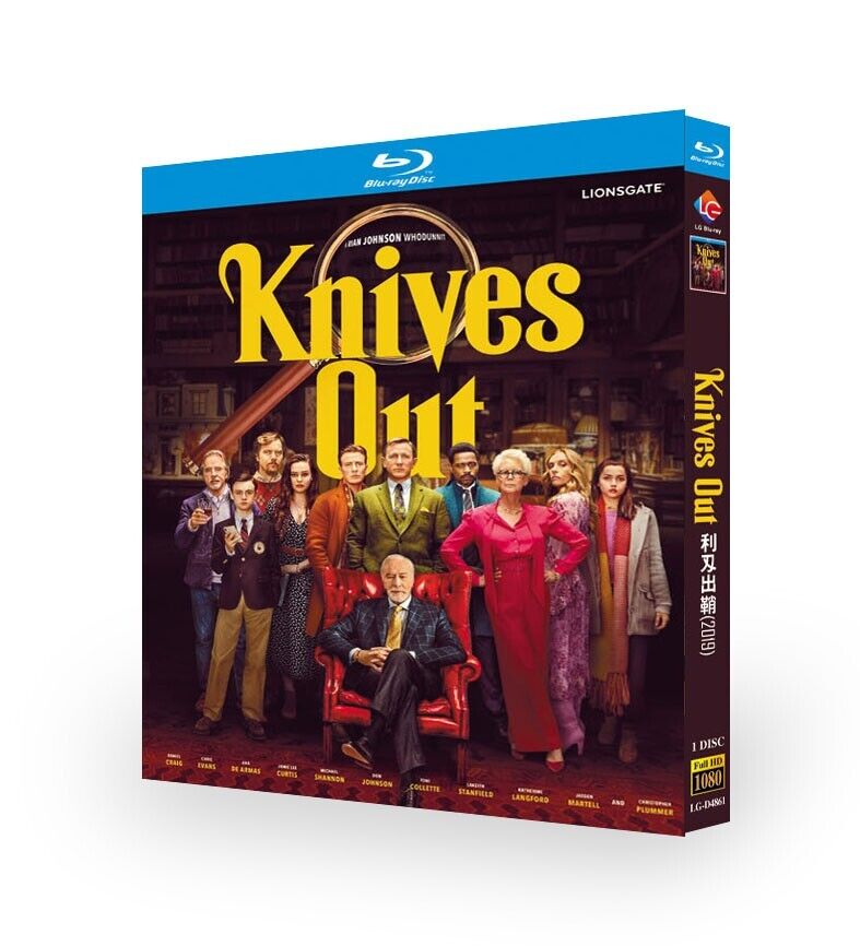Knives Out‎ (2019) 1-Disc All RegionPlay 1080P Seal Box NEW Blu-ray