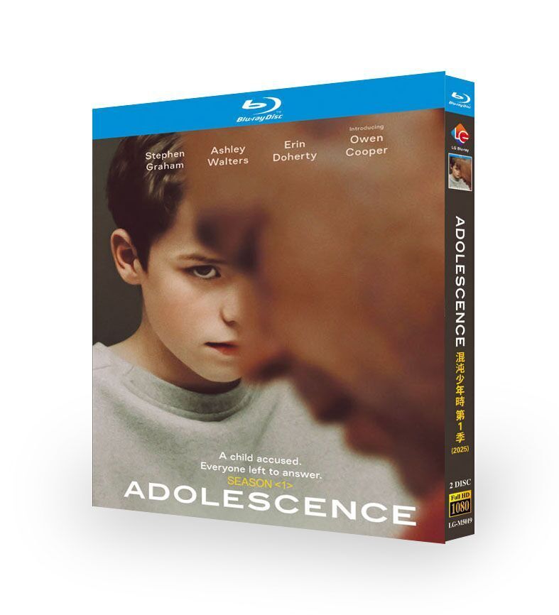 Adolescence: Season 1 2025 2-Disc All RegionPlay 1080P Seal Box NEW Blu-ray