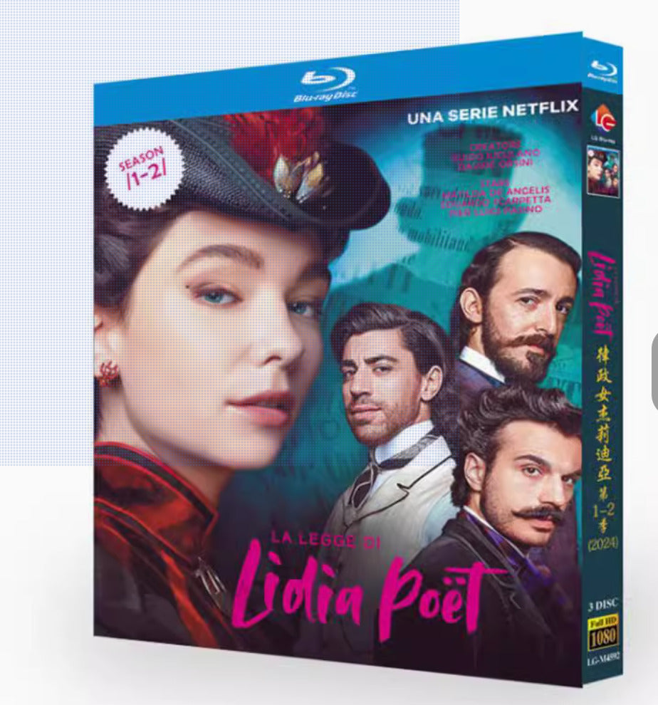 Lidia Poët Season 1- 2 3-Disc All RegionPlay 1080P Seal Box NEW Blu-ray