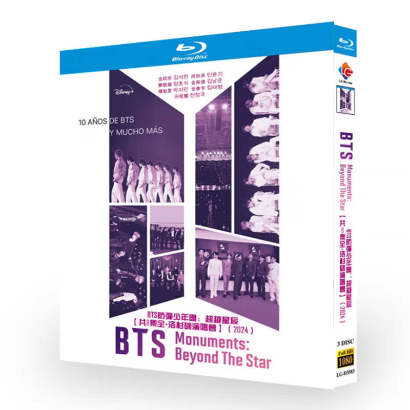 BTS Monuments: Beyond the Star (2023) 3-Disc All RegionPlay 1080P Seal Box NEW Blu-ray