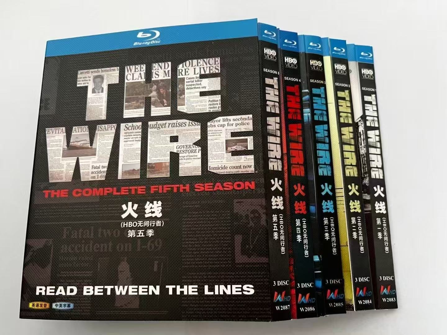 The Wire Season 1‎-5 : 15-Disc All RegionPlay 1080P Seal Box NEW Blu-ray