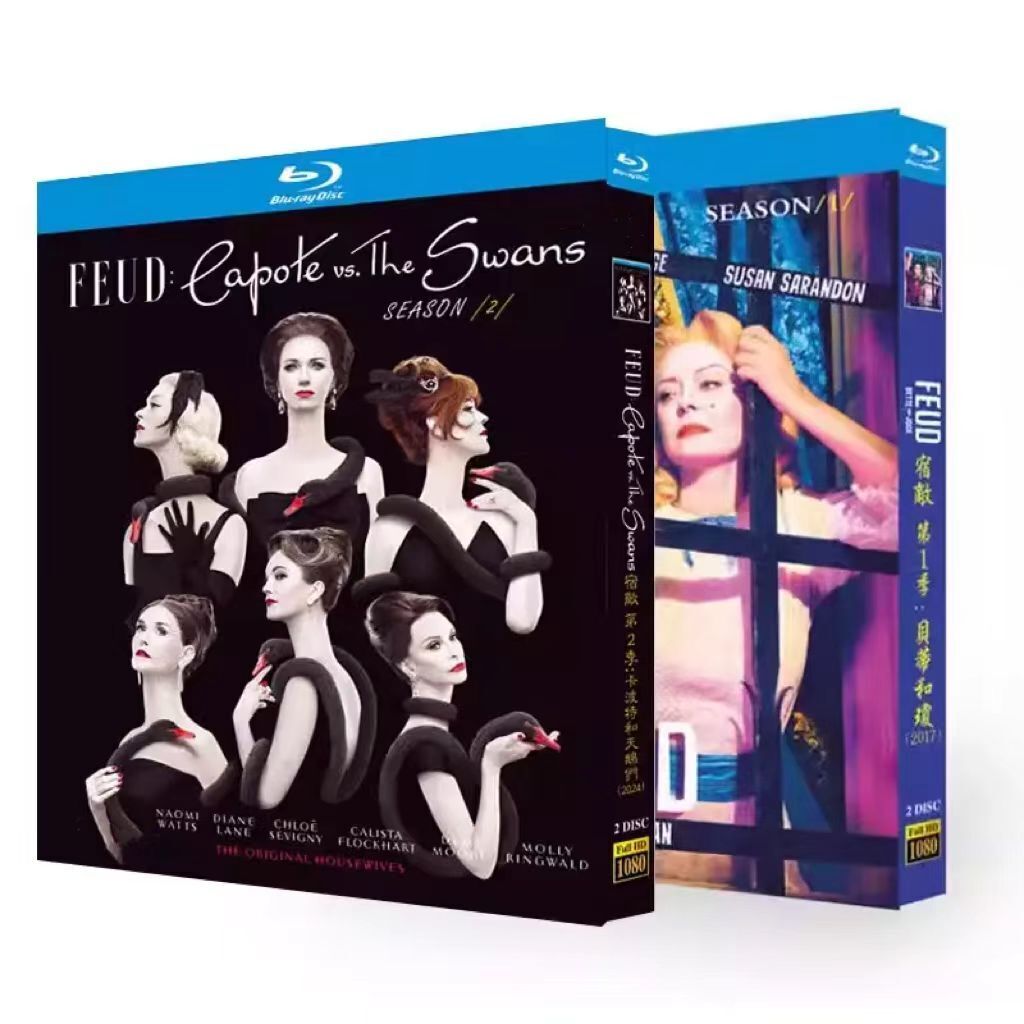 Feud: Bette and Joan Season 1 2 4 -Disc All RegionPlay 1080P Seal Box NEW Blu-ray