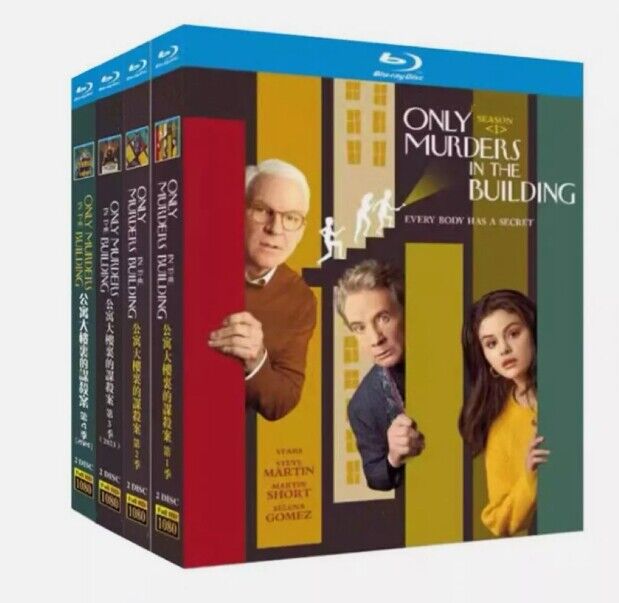 Only Murders in the Building Season 1-4 8-Disc All RegionPlay 1080P Seal Box NEW Blu-ray