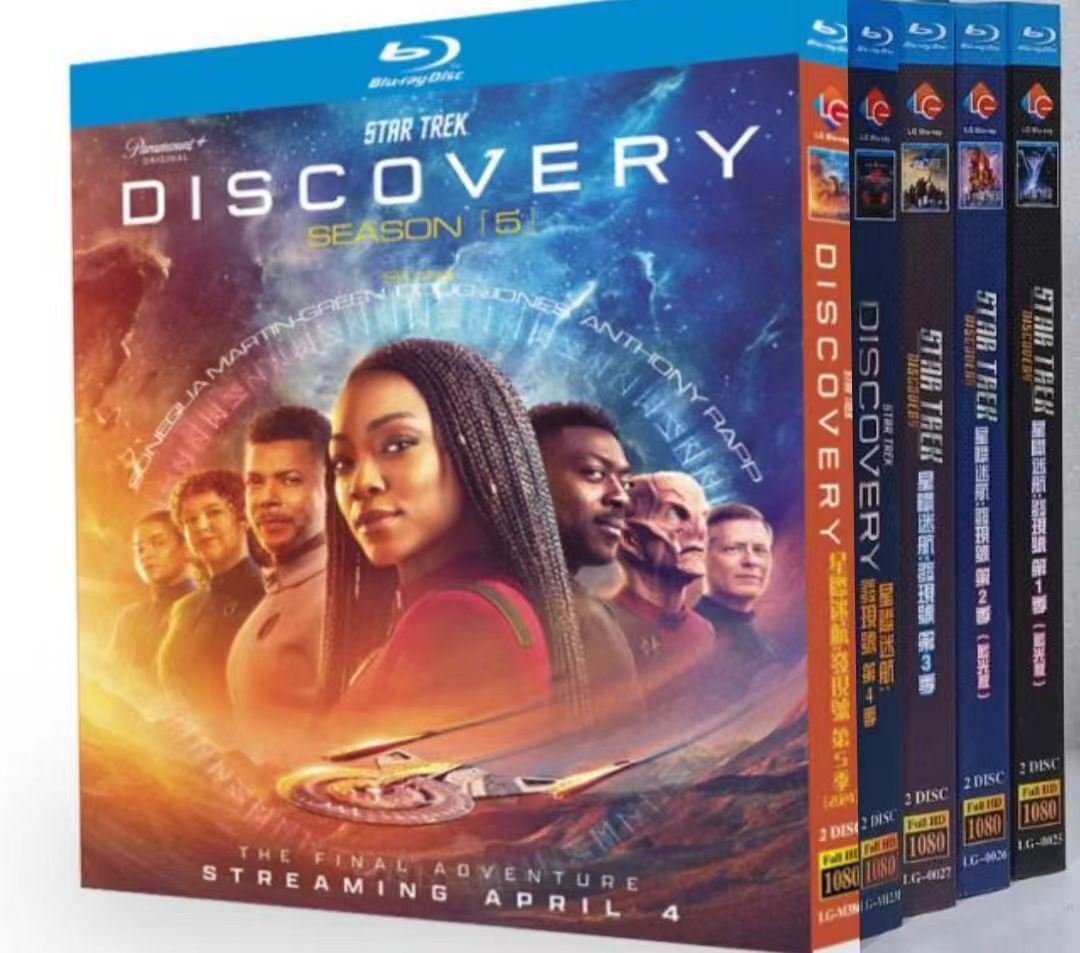 Star Trek: Discovery: Season 1-5 8-Disc All RegionPlay 1080P Seal Box NEW Blu-ray