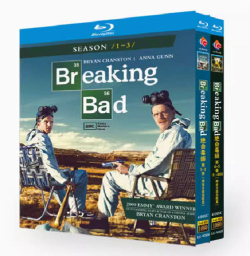 Breaking Bad: Season 1-5 8-Disc All RegionPlay 1080P Seal Box NEW Blu-ray
