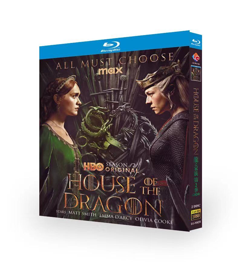 House of the Dragon:Season 2 (2024) 2-Disc All RegionPlay Seal Box NEW Blu-ray