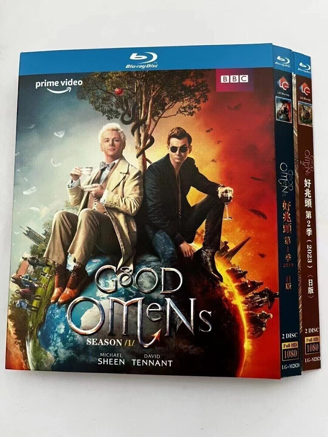 Good Omens:Season (1-2) 4-Disc All RegionPlay Seal Box NEW Blu-ray