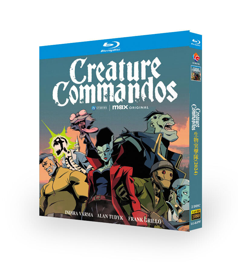 Creature Commandos: 2024 2-Disc All RegionPlay 1080P Seal Box NEW Blu-ray