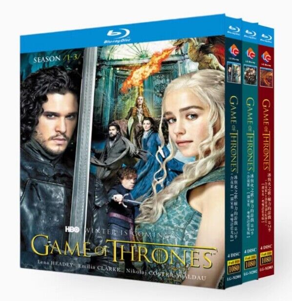 Game of Thrones Season 1-8: 12-Disc All RegionPlay 1080P Seal Box NEW Blu-ray
