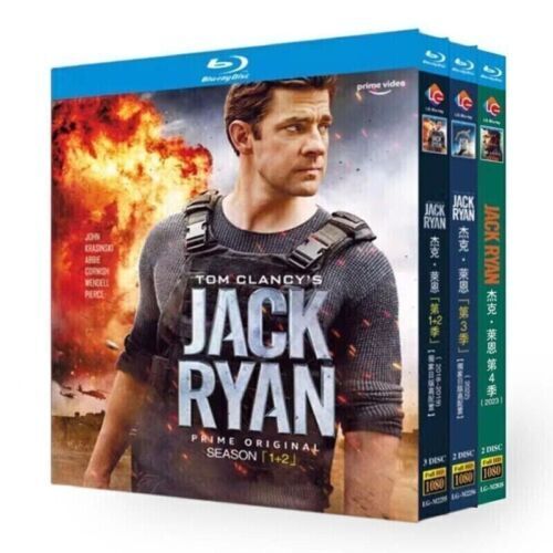 Jack Ryan: Season 1-4 7-Disc All RegionPlay 1080P Seal Box NEW Blu-ray
