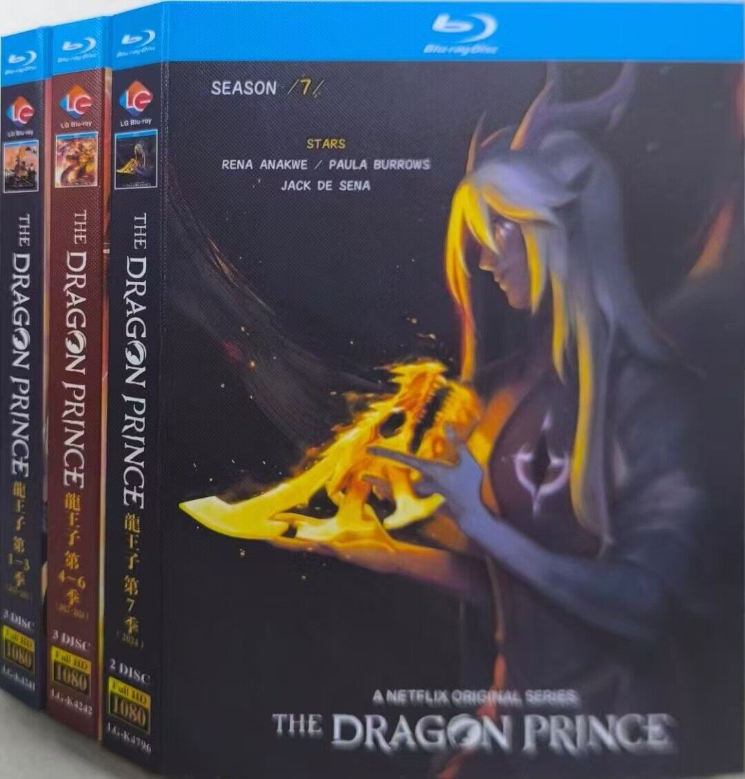 The Dragon Prince Season 1-7: 8-Disc All RegionPlay 1080P Seal Box NEW Blu-ray