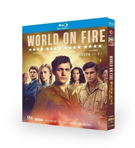 World On Fire: Season 1-2 2023 3-Disc All RegionPlay 1080P Seal Box NEW Blu-ray