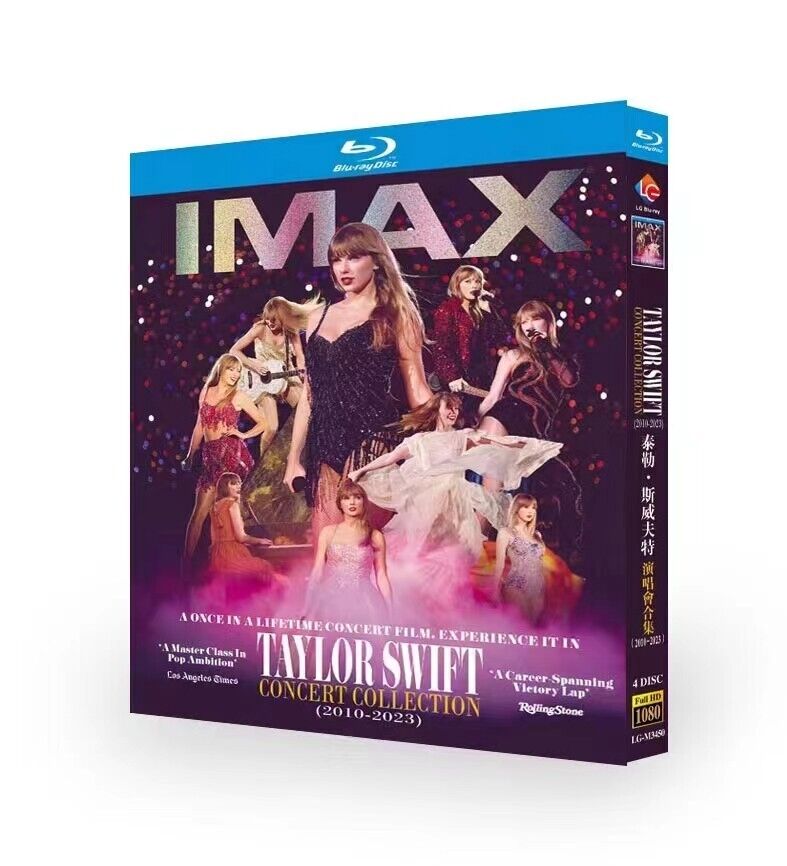 Taylor Swift Concert Collection: 2010-2023 4-Disc All RegionPlay 1080P Seal Box NEW Blu-ray