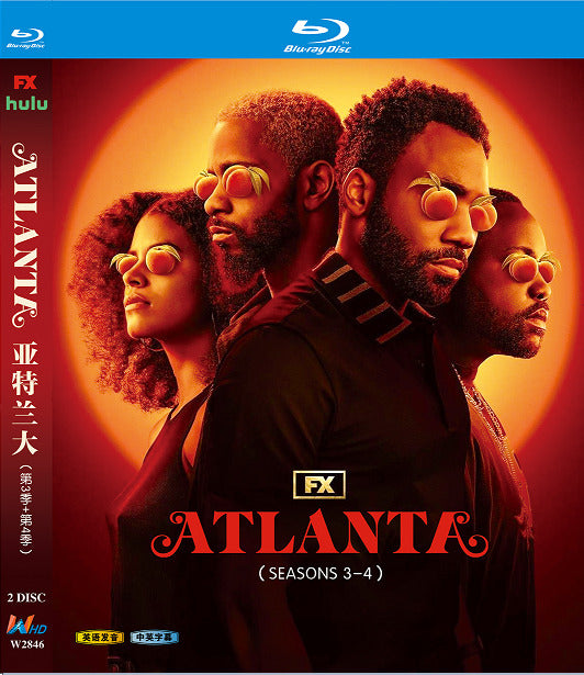 Atlanta Season 3-4: 2022 2-Disc All RegionPlay 1080P Seal Box NEW Blu-ray
