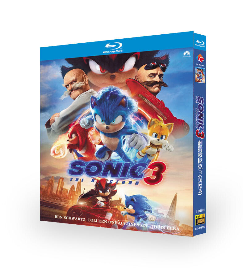 Sonic the Hedgehog 3: 2024 1-Disc All RegionPlay 1080P Seal Box NEW Blu-ray