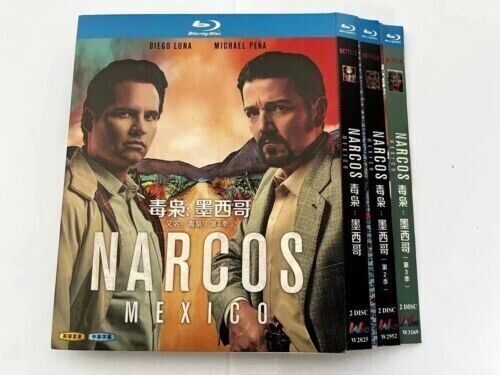 Narcos: Mexico Season 1-3 6-Disc All RegionPlay Seal Box NEW Blu-ray