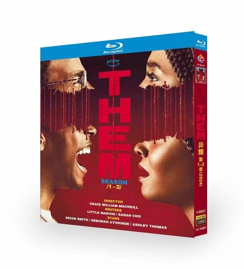 Them : Season 1-2 2024 4-Disc All RegionPlay 1080P Seal Box NEW Blu-ray