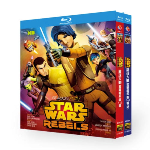 Star Wars Rebels: Season 1-4 8-Disc All RegionPlay 1080P Seal Box NEW Blu-ray