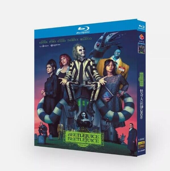 Beetlejuice Beetlejuice: 2024 1-Disc All RegionPlay 1080P Seal Box NEW Blu-ray