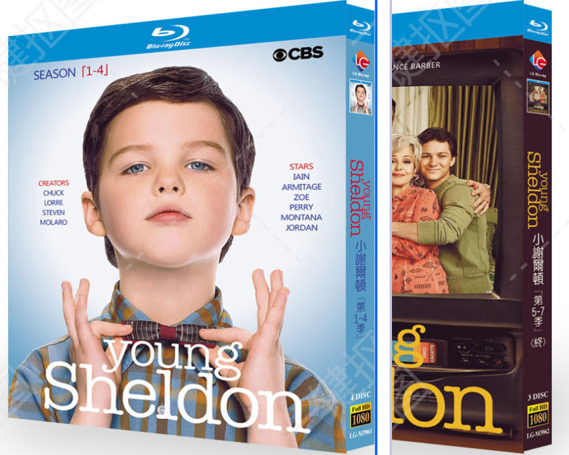 Young Sheldon: Season 1-7 7-Disc All RegionPlay 1080P Seal Box NEW Blu-ray