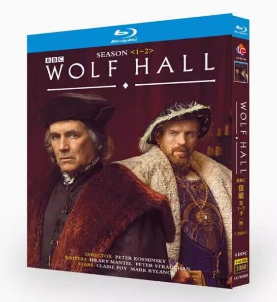 Wolf Hall Season 1-2: 2024 4-Disc All RegionPlay 1080P Seal Box NEW Blu-ray