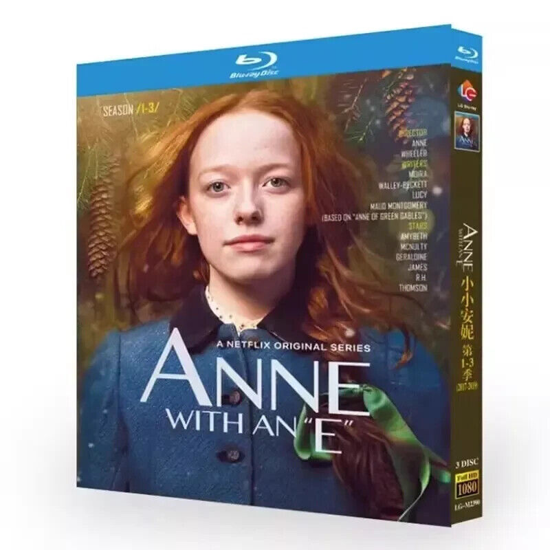 3-Disc Anne with an E Season 1-3 (2019) All RegionPlay 1080P Seal Box NEW Blu-ray