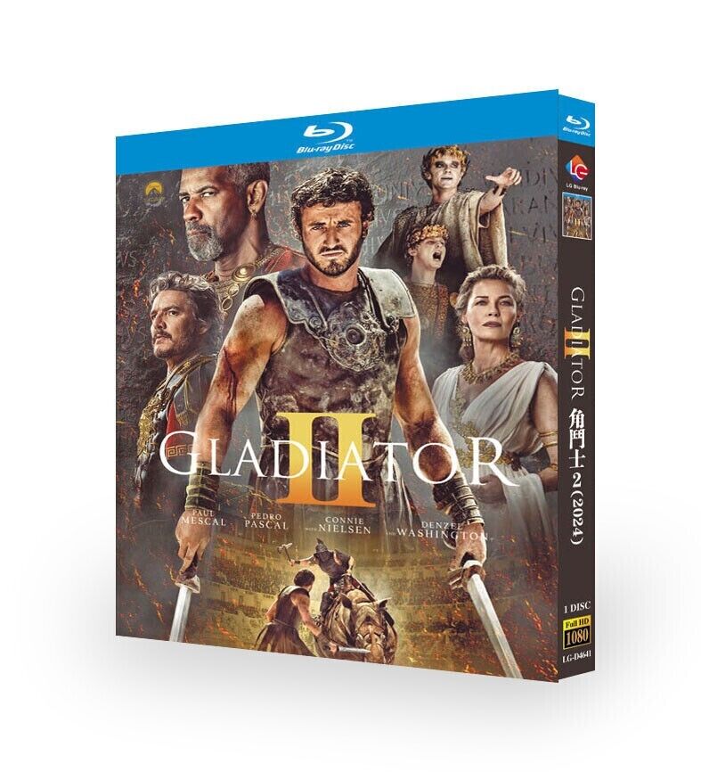 Gladiator II: 2024 1-Disc All RegionPlay 1080P Seal Box NEW Blu-ray