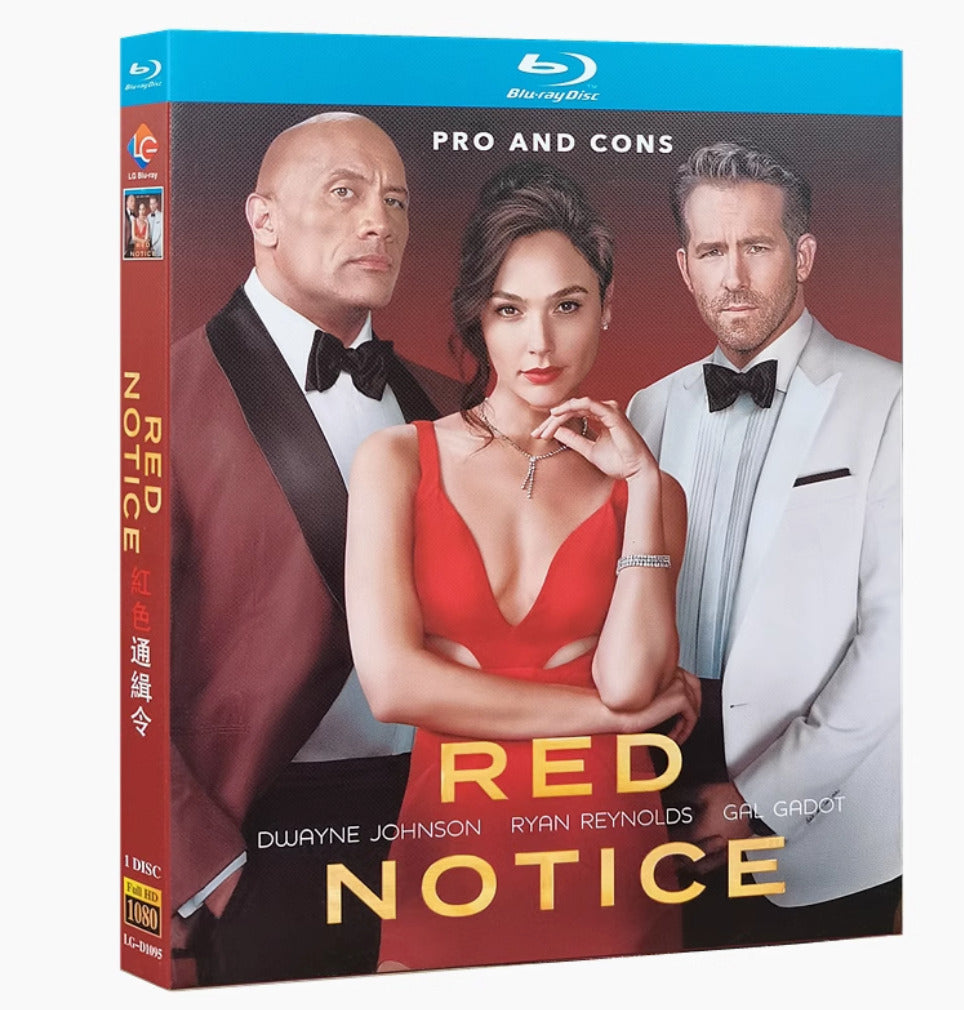 Red Notice (2021) 1-Disc All RegionPlay 1080P Seal Box NEW Blu-ray
