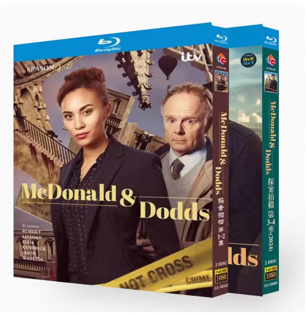 McDonald & Dodds 1-4 4-Disc All RegionPlay 1080P Seal Box NEW Blu-ray