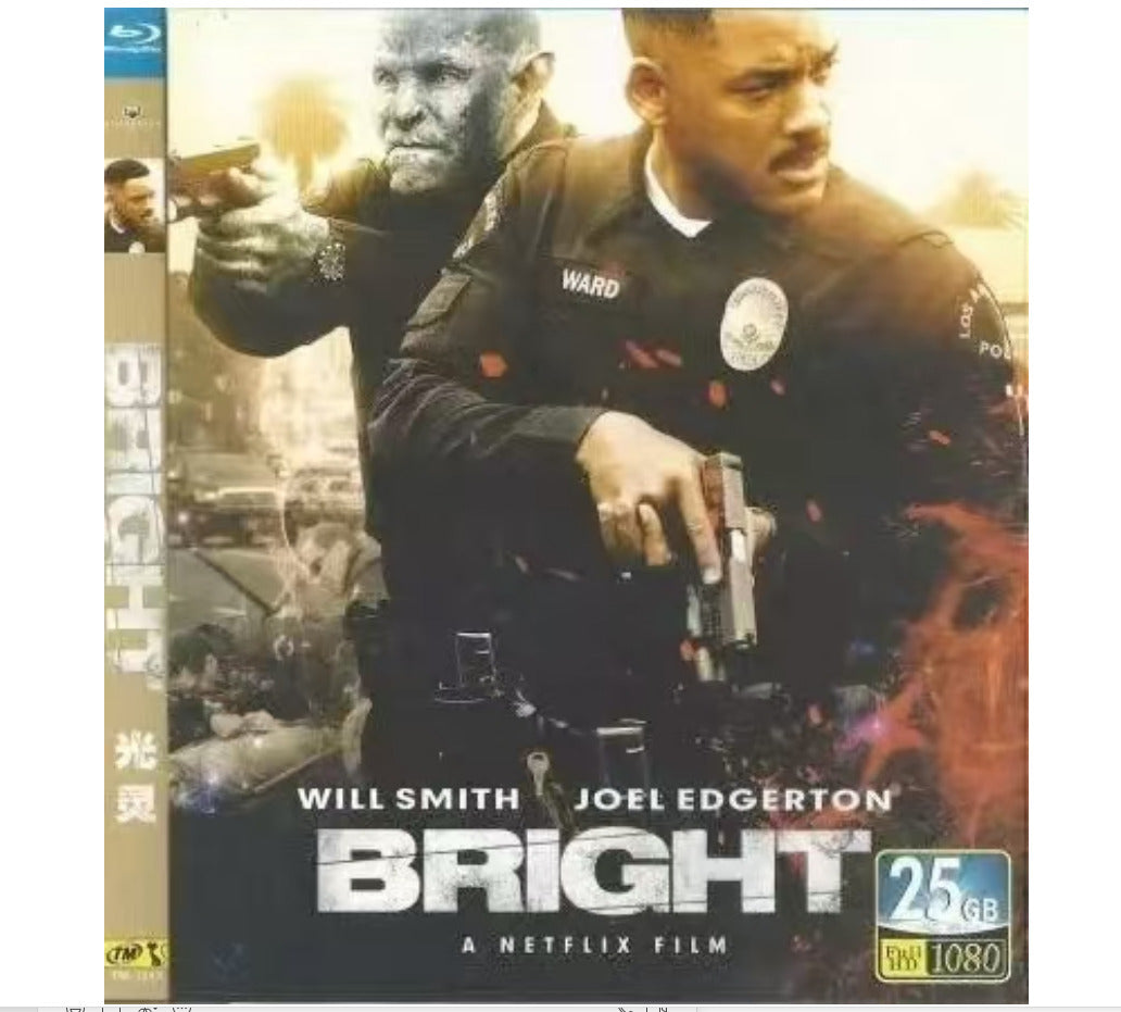 Bright‎ (2017): 1-Disc All RegionPlay 1080P Seal Box NEW Blu-ray