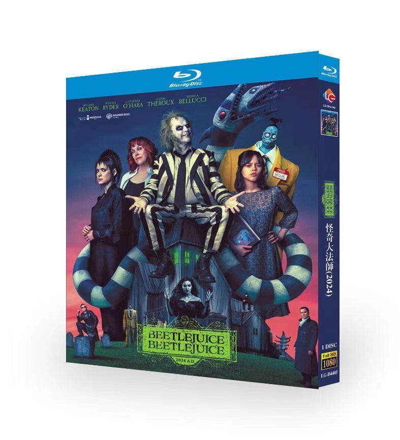 Beetlejuice Beetlejuice:2024 1-Disc All RegionPlay Seal Box NEW Blu-ray