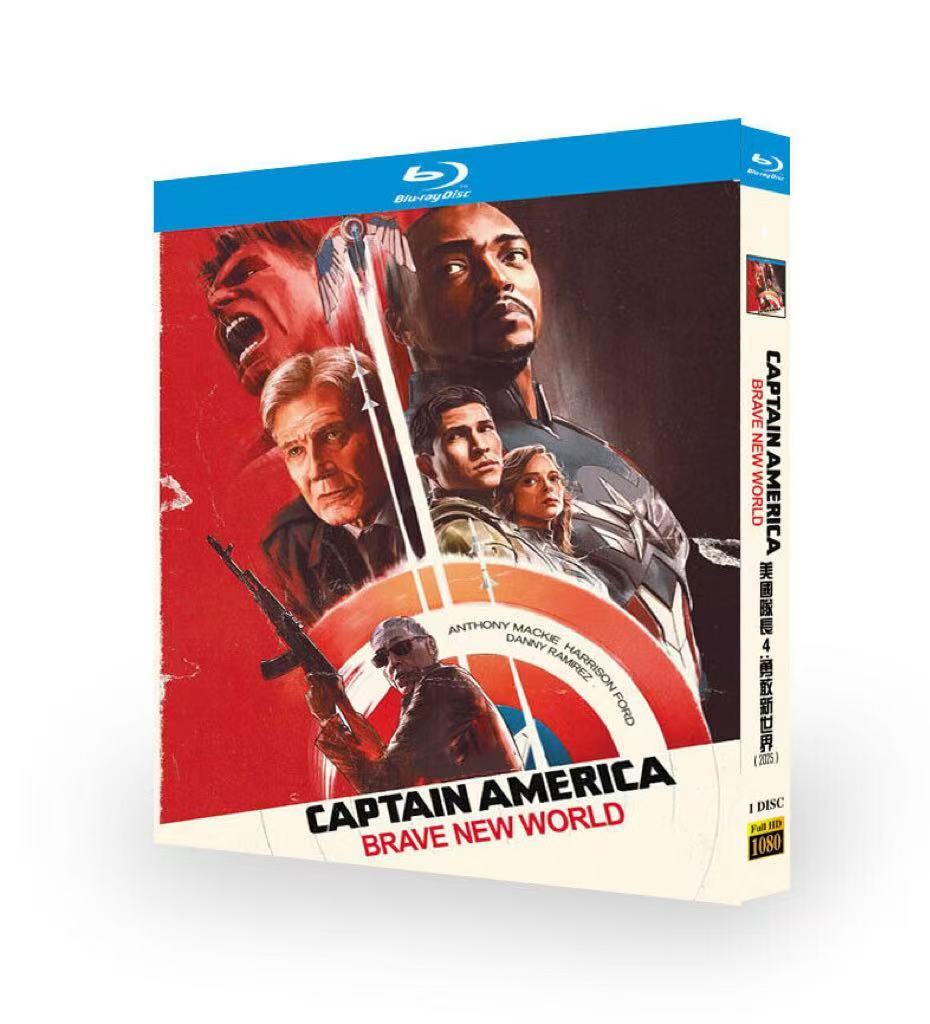 Captain America: BraveWorld (2025) 1-DiscSeal All RegionPlay Seal Box NEW Blu-ray