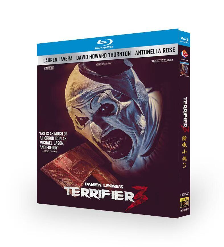 Terrifier 3:(2024) 1-Disc All RegionPlay Seal Box NEW Blu-ray