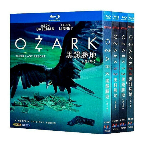 Ozark Season 1-4: 8-Disc All RegionPlay Seal Box NEW Blu-ray
