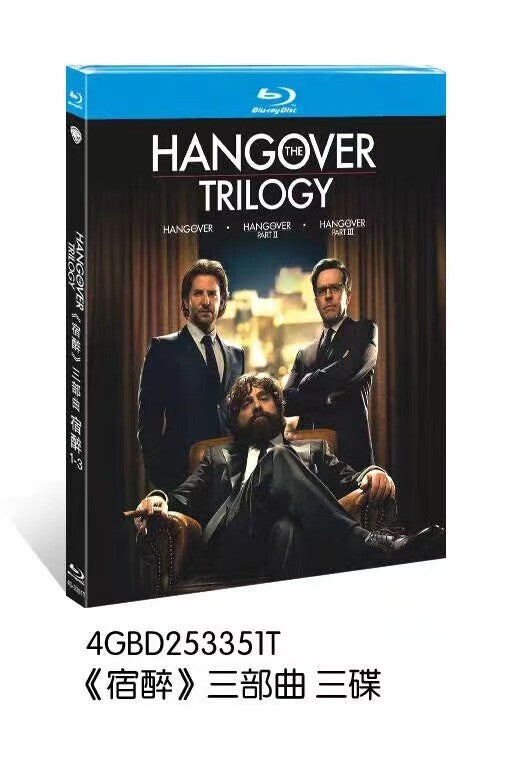 The Hangover (1-3) 3-Disc All RegionPlay Seal Box NEW Blu-ray