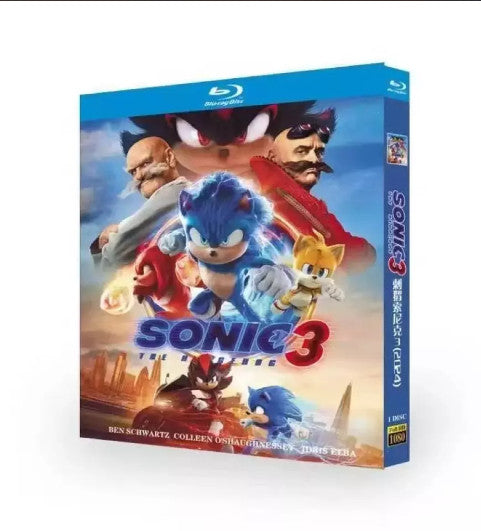 Sonic the Hedgehog 3:2025 1-Disc All RegionPlay Seal Box NEW Blu-ray