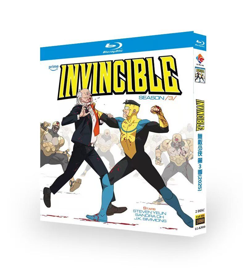 Invincible:Season 3 (2025) 2-Disc All RegionPlay Seal Box NEW Blu-ray